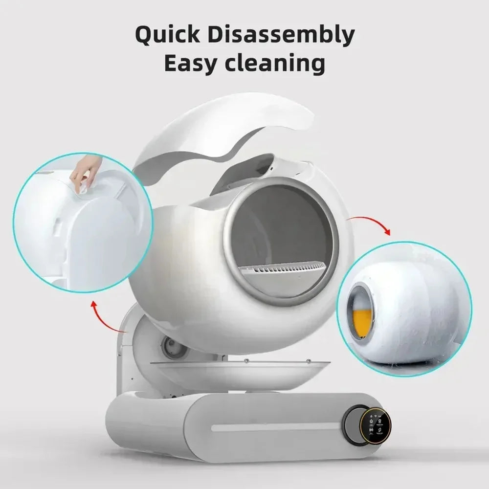 Automatic Smart Cat Litter Box – 65L Self-Cleaning